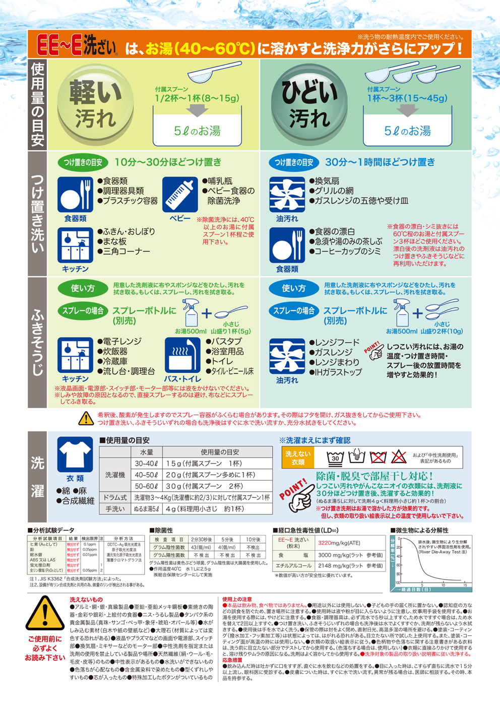 ＥＥ～Ｅ洗ざい業務用カタログ